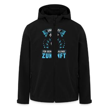 Zahnarzt Zahnhygieniker Zahnarztpraxis stomatologe - Recycelte Männer Softshell-Jacke von Stanley/Stella - Schwarz - Vorne - AI Model Male 185 light (185cm)