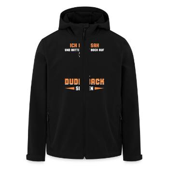 Dudelsackspieler Dudelsack Männer Geschenk - Recycelte Männer Softshell-Jacke von Stanley/Stella - Schwarz - Vorne - AI Model Male 185 light (185cm)