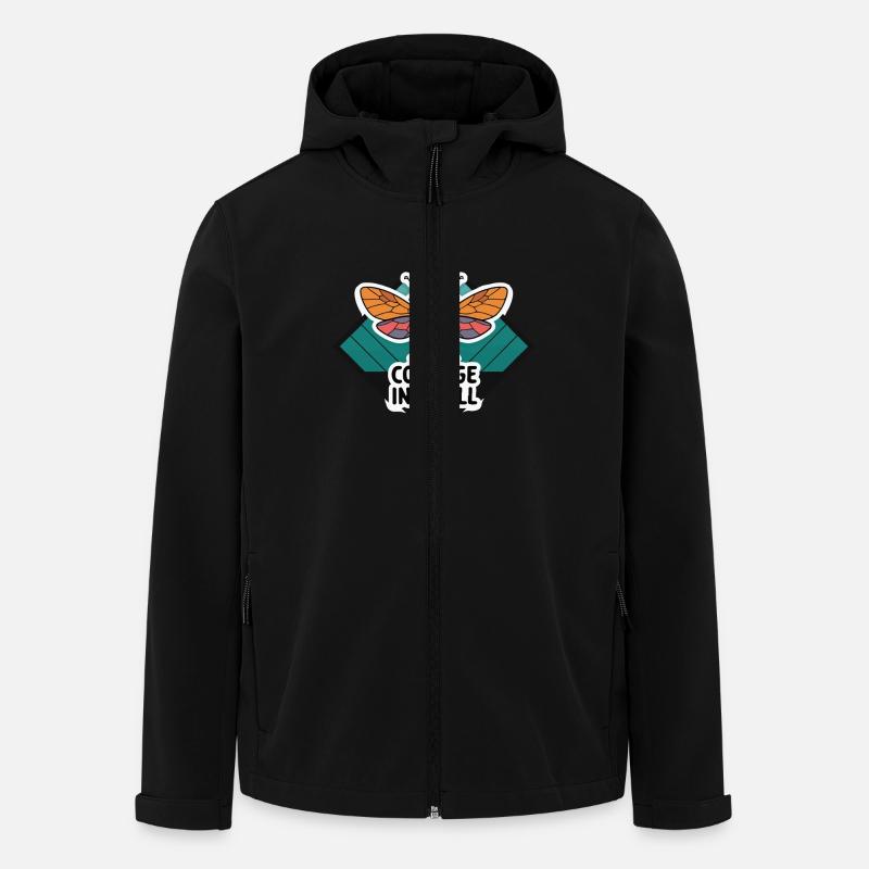 BIENENMUT IM KLEINEN - Recycelte Männer Softshell-Jacke von Stanley/Stella - Schwarz