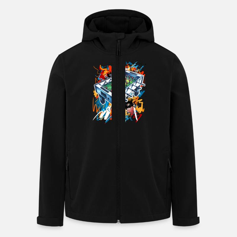 Foosball table table football - Men’s Recycled Softshell Jacket by Stanley/Stella - black