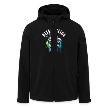 Kitesurfen Kitesurfer Kiteboard - Recycelte Männer Softshell-Jacke von Stanley/Stella - Schwarz - Vorne - AI Model Male 185 light (185cm)