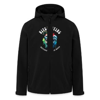 Kitesurfen Kitesurfer Kiteboard - Recycelte Männer Softshell-Jacke von Stanley/Stella - Schwarz - Vorne - AI Model Male 185 light (185cm)