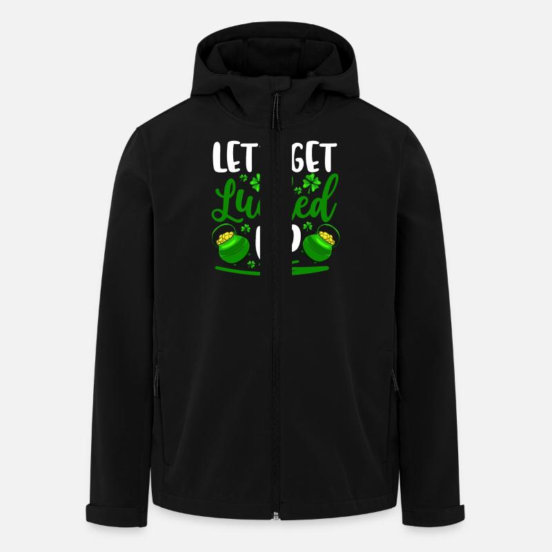 Let's get lucked up - Men’s Recycled Softshell Jacket by Stanley/Stella - black