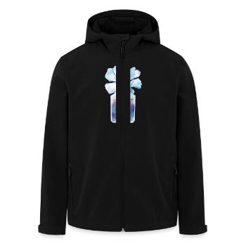Schönes Leben jede Minute Inspirierendes Zitat - Recycelte Männer Softshell-Jacke von Stanley/Stella - Schwarz - Vorne - AI Model Male 185 light (185cm)