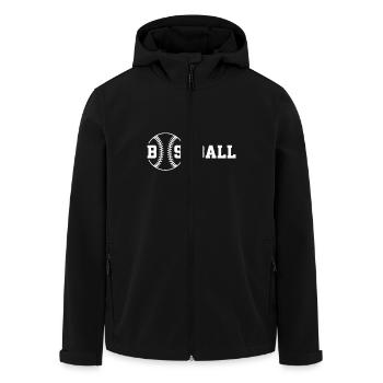 Baseball Spieler Design Baseballfan - Recycelte Männer Softshell-Jacke von Stanley/Stella - Schwarz - Vorne - AI Model Male 185 light (185cm)