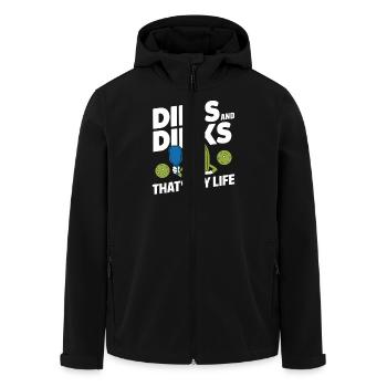 Pickleball Dinkball Dills And Dinks C’est ma vie - Veste softshell homme en polyester recyclé Stanley/Stella - noir - Devant - AI Model Male 185 light (185cm)