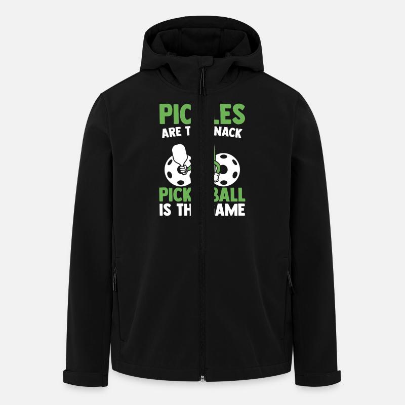 Pickleball et paddleball - Veste softshell homme en polyester recyclé Stanley/Stella - noir