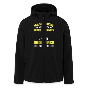 Dudelsackspieler Dudelsack Männer Geschenk - Recycelte Männer Softshell-Jacke von Stanley/Stella - Schwarz - Vorne - AI Model Male 185 light (185cm)
