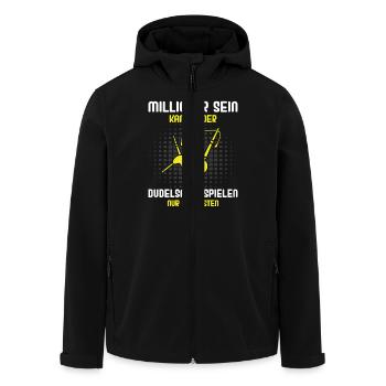 Dudelsackspieler Dudelsack Männer Geschenk - Recycelte Männer Softshell-Jacke von Stanley/Stella - Schwarz - Vorne - AI Model Male 185 light (185cm)