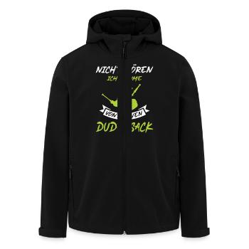 Dudelsackspieler Dudelsack Männer Geschenk - Recycelte Männer Softshell-Jacke von Stanley/Stella - Schwarz - Vorne - AI Model Male 185 light (185cm)