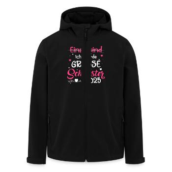Ich Werde Große Schwester 2025 - Recycelte Männer Softshell-Jacke von Stanley/Stella - Schwarz - Vorne - AI Model Male 185 light (185cm)