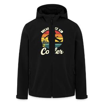 Breakdance Kid Breakdancer Retro Dance B-Boys - Men’s Recycled Softshell Jacket by Stanley/Stella - black - Front - AI Model Male 185 light (185cm)