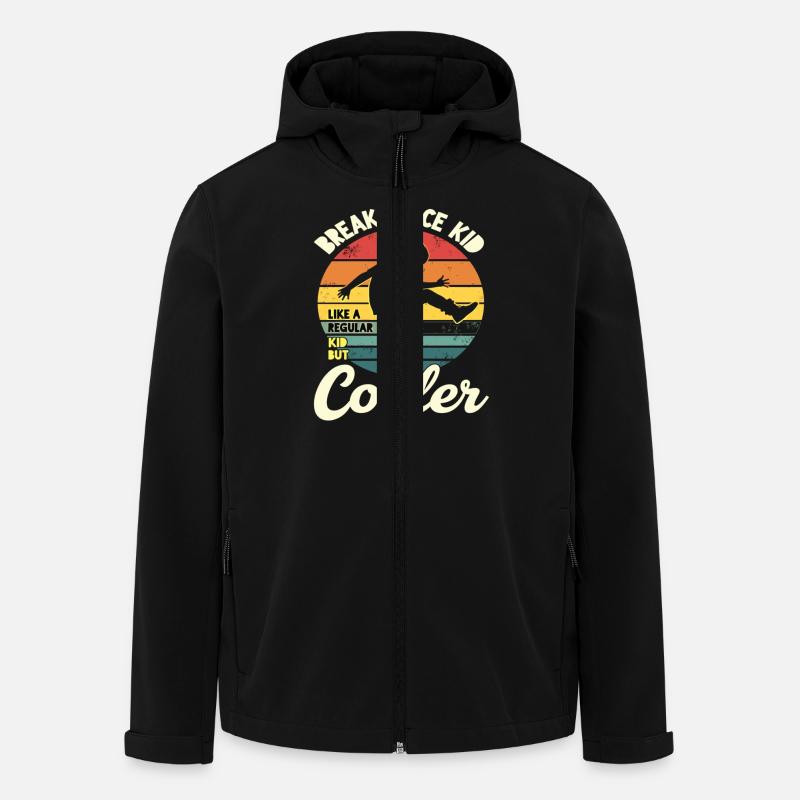 Breakdance Kid Breakdancer Retro Dance B-Boys - Veste softshell homme en polyester recyclé Stanley/Stella - noir