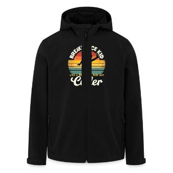 Breakdance Kid Breakdancer Retro Dance B-Boys - Men’s Recycled Softshell Jacket by Stanley/Stella - black - Front - AI Model Male 185 light (185cm)