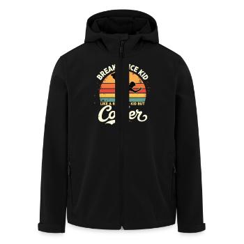 Breakdance Kid Breakdancer Retro Dance B-Boys - Men’s Recycled Softshell Jacket by Stanley/Stella - black - Front - AI Model Male 185 light (185cm)