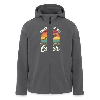 Breakdance Kid Breakdancer Retro Dance B-Boys - Veste softshell homme en polyester recyclé Stanley/Stella - charbon - Devant - AI Model Male 185 light (185cm)