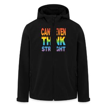 Pride LGBTQ Pride Regenbogen Pride Gay Pride Lgbtq - Recycelte Männer Softshell-Jacke von Stanley/Stella - Schwarz - Vorne - AI Model Male 185 light (185cm)