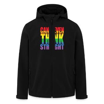 Pride LGBTQ Pride Regenbogen Pride Gay Pride Lgbtq - Recycelte Männer Softshell-Jacke von Stanley/Stella - Schwarz - Vorne - AI Model Male 185 light (185cm)