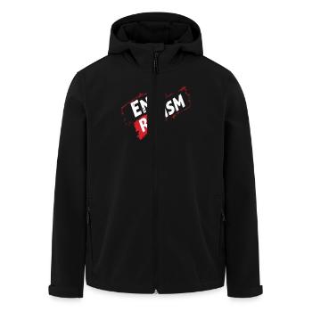 Antiracisme, égalité et diversité - Veste softshell homme en polyester recyclé Stanley/Stella - noir - Devant - AI Model Male 185 light (185cm)