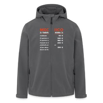 Mechanic Hourly Rate Garage - Men’s Recycled Softshell Jacket by Stanley/Stella - anthracite - Front - AI Model Male 185 light (185cm)