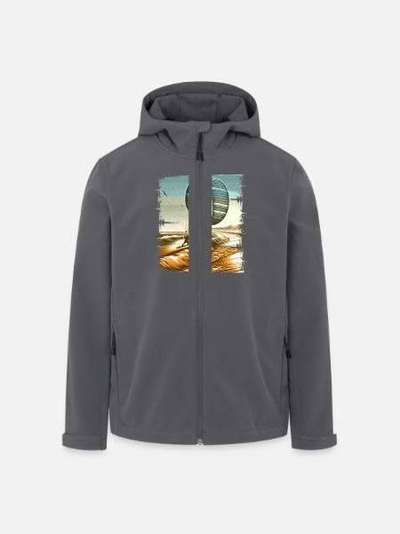 Kitesurf Kitesurfer Kiteboard - Veste softshell homme en polyester recyclé Stanley/Stella - noir