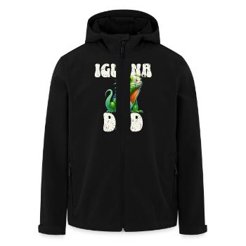 Leguan Papa - Recycelte Männer Softshell-Jacke von Stanley/Stella - Schwarz - Vorne - AI Model Male 185 light (185cm)