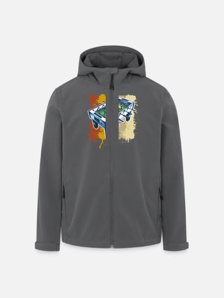 Foosball table table football - Men’s Recycled Softshell Jacket by Stanley/Stella - black