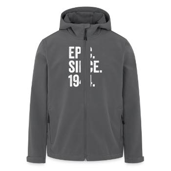 Epic Since 1944 Geburtsjahr Geburtstag - Recycelte Männer Softshell-Jacke von Stanley/Stella - Anthrazit - Vorne - AI Model Male 185 light (185cm)