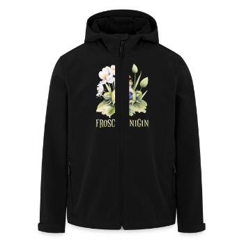 Karneval Kostüm FROSCHKÖNIGIN Lustiges Fasching - Recycelte Männer Softshell-Jacke von Stanley/Stella - Schwarz - Vorne - AI Model Male 185 light (185cm)