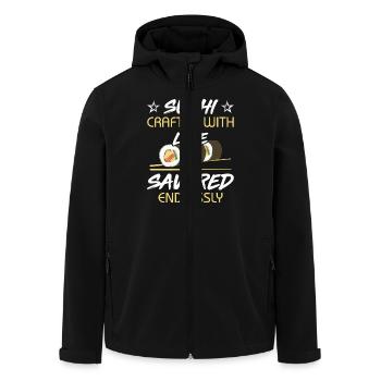 Sushi Japan Essen Sushi-Mahlzeit - Recycelte Männer Softshell-Jacke von Stanley/Stella - Schwarz - Vorne - AI Model Male 185 light (185cm)