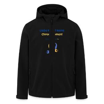 Liebe kennt keine Chromosomen - Recycelte Männer Softshell-Jacke von Stanley/Stella - Schwarz - Vorne - AI Model Male 185 light (185cm)