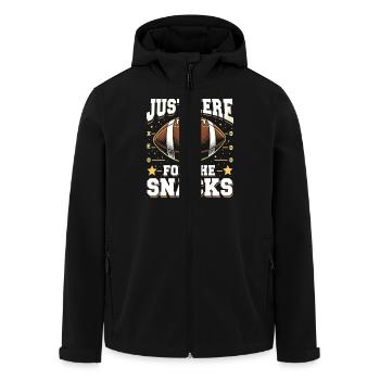 Football Snack Fan Footballer Football Fans - Men’s Recycled Softshell Jacket by Stanley/Stella - black - Front - AI Model Male 185 light (185cm)