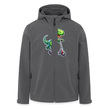 E-Scooter E-Roller T Rex Dino Scooter - Veste softshell homme en polyester recyclé Stanley/Stella - charbon - Devant - AI Model Male 185 light (185cm)
