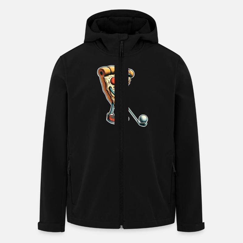 Golf Pizza - Men’s Recycled Softshell Jacket by Stanley/Stella - black