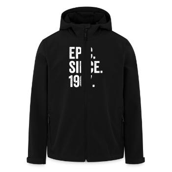 Epic Since 1967 Birth Year Birthday - Men’s Recycled Softshell Jacket by Stanley/Stella - black - Front - AI Model Male 185 light (185cm)