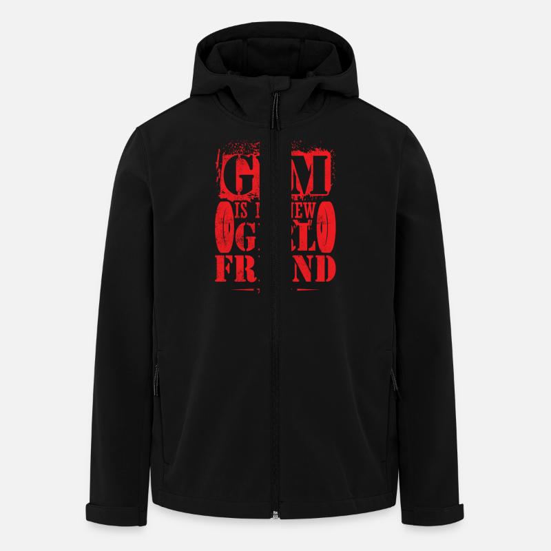 Gym is my new girlfriend - Men’s Recycled Softshell Jacket by Stanley/Stella - black