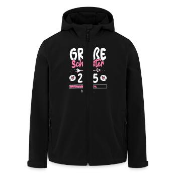 Große Schwester 2025 Loading - Recycelte Männer Softshell-Jacke von Stanley/Stella - Schwarz - Vorne - AI Model Male 185 light (185cm)