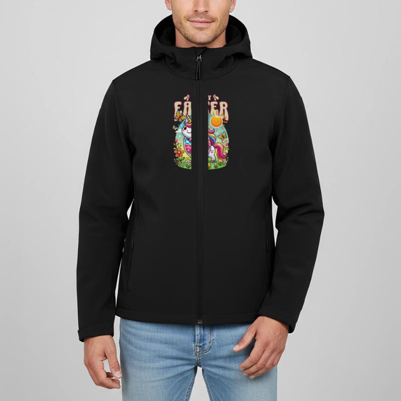 Easter Happy Easter Easter Bunny Easter Egg Spring Men’s Recycled Softshell Jacket by Stanley/Stella