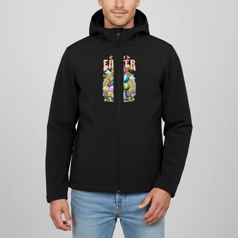 Easter Happy Easter Easter Bunny Easter Egg Spring Men’s Recycled Softshell Jacket by Stanley/Stella