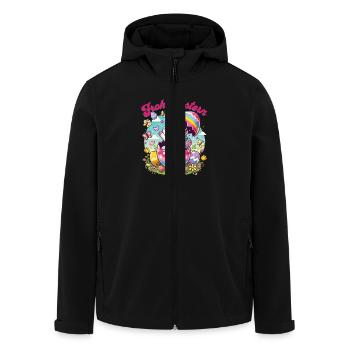 Easter Happy Easter Easter Bunny Easter Egg Spring - Men’s Recycled Softshell Jacket by Stanley/Stella - black - Front - AI Model Male 185 light (185cm)