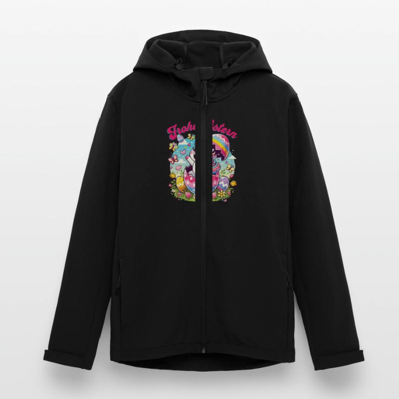 Easter Happy Easter Easter Bunny Easter Egg Spring Men’s Recycled Softshell Jacket by Stanley/Stella