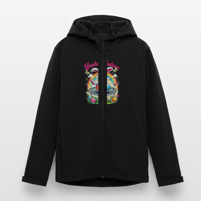 Easter Happy Easter Easter Bunny Easter Egg Spring Men’s Recycled Softshell Jacket by Stanley/Stella