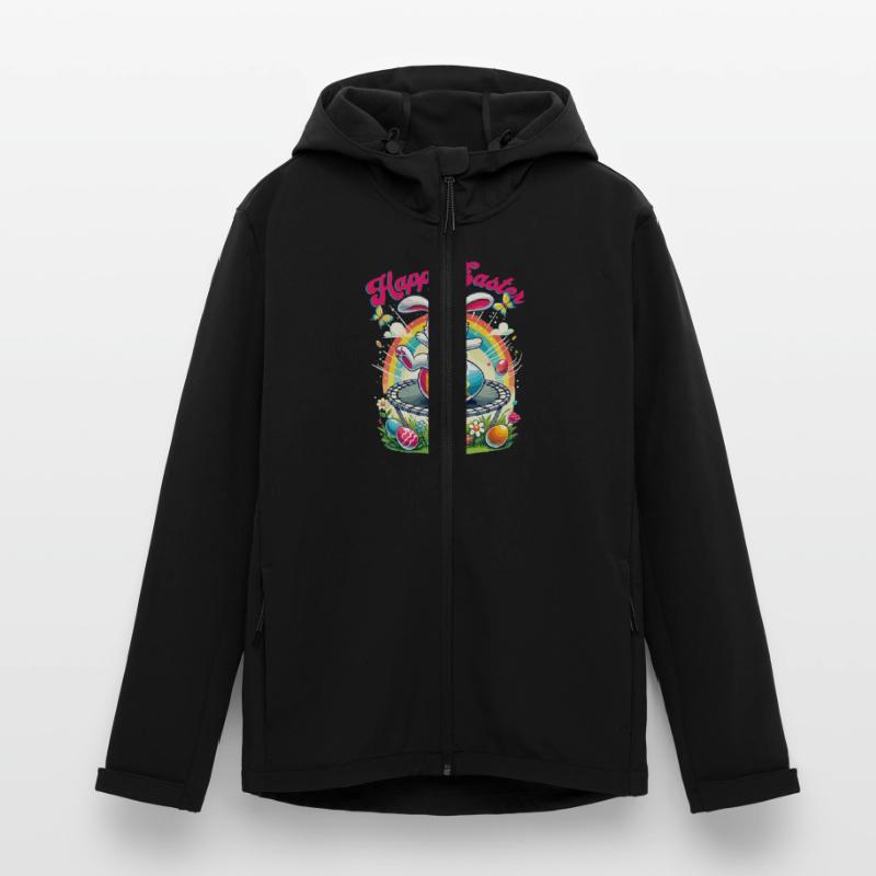 Easter Happy Easter Easter Bunny Easter Egg Spring Men’s Recycled Softshell Jacket by Stanley/Stella