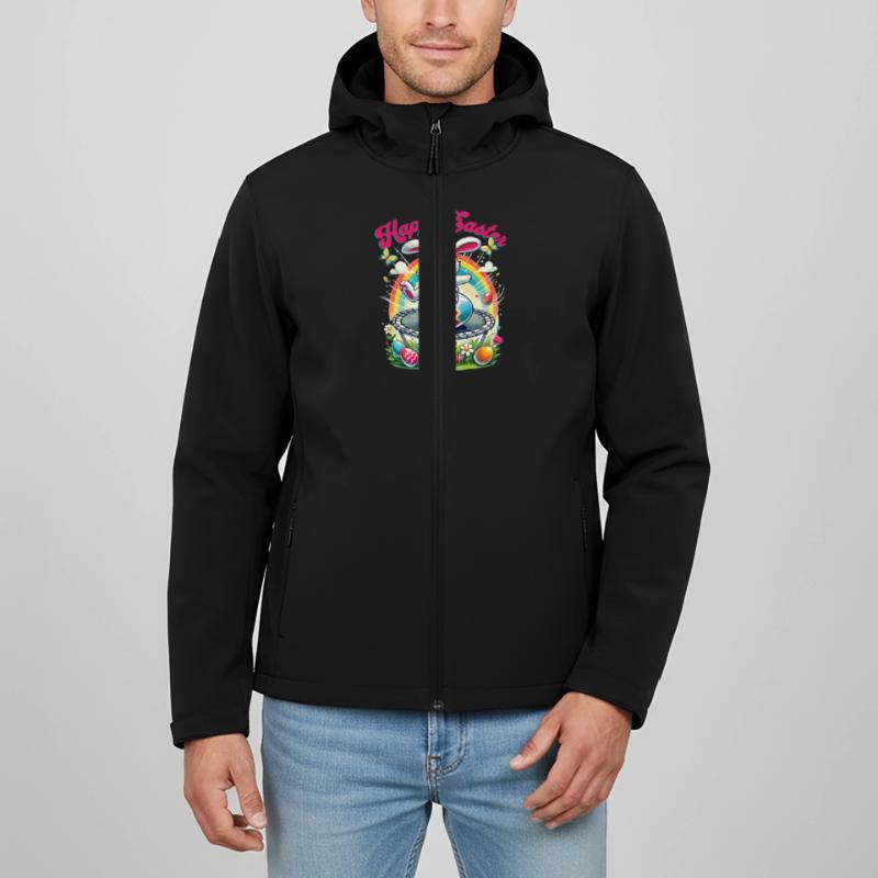 Easter Happy Easter Easter Bunny Easter Egg Spring Men’s Recycled Softshell Jacket by Stanley/Stella