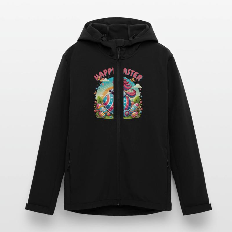 Easter Happy Easter Easter Bunny Easter Egg Spring Men’s Recycled Softshell Jacket by Stanley/Stella