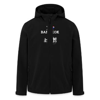 I Love Bangkok Cool Thailand Golden Gate Bridge - Men’s Recycled Softshell Jacket by Stanley/Stella - black - Front - AI Model Male 185 light (185cm)