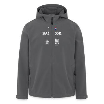 I Love Bangkok Cool Thailand Golden Gate Brücke - Recycelte Männer Softshell-Jacke von Stanley/Stella - Anthrazit - Vorne - AI Model Male 185 light (185cm)