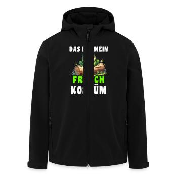 Karneval DAS IST MEIN FROSCH KOSTÜM Lustiges - Recycelte Männer Softshell-Jacke von Stanley/Stella - Schwarz - Vorne - AI Model Male 185 light (185cm)