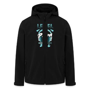 Level Complete Papa 2026 Loading Gamer Papa - Recycelte Männer Softshell-Jacke von Stanley/Stella - Schwarz - Vorne - AI Model Male 185 light (185cm)