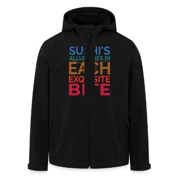 Sushi Japan Essen Sushi-Mahlzeit - Recycelte Männer Softshell-Jacke von Stanley/Stella - Schwarz - Vorne - AI Model Male 185 light (185cm)